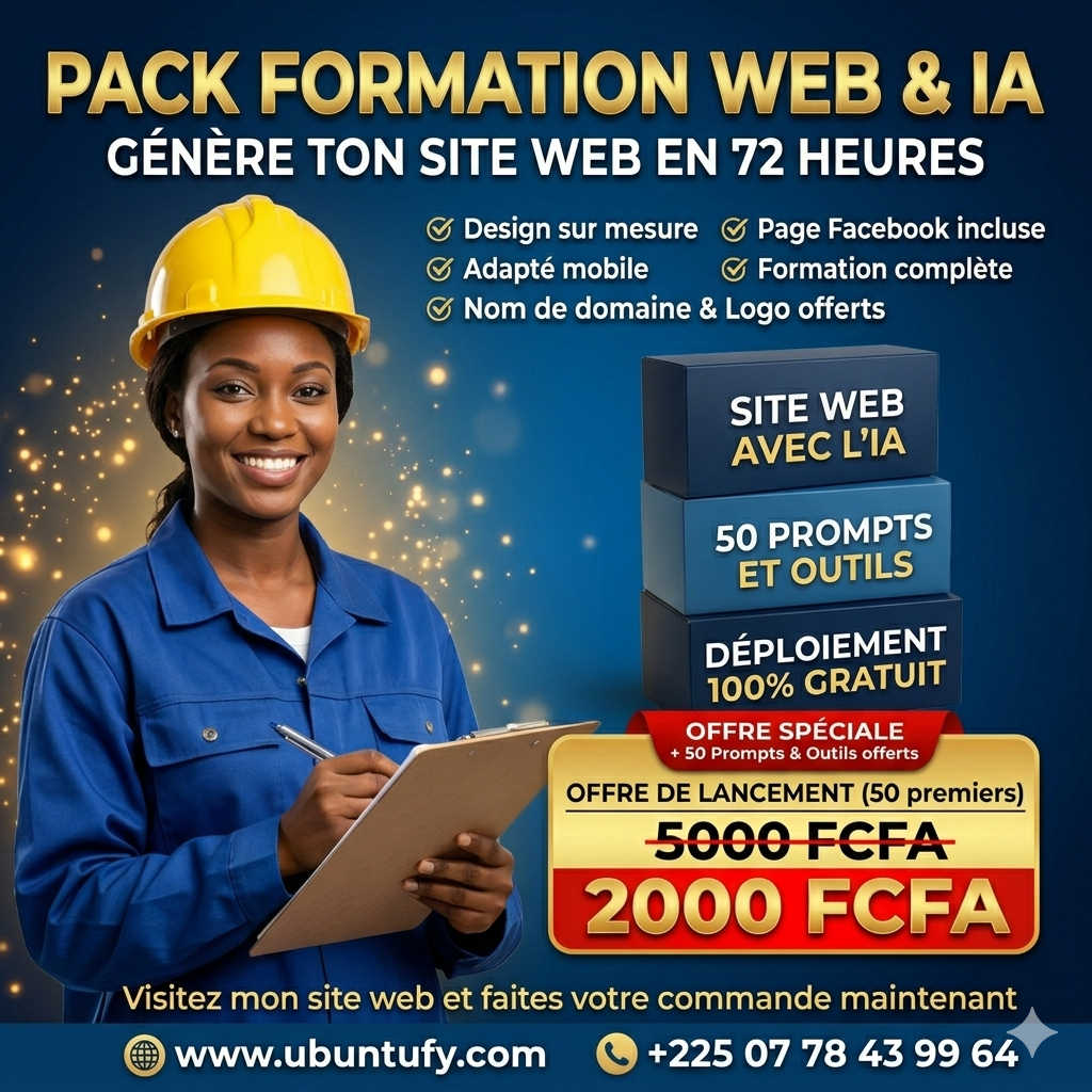 GÉNÈRE TON SITE WEB EN 72 HEURES : L'IA FAIT LE TRAVAIL POUR TOI !