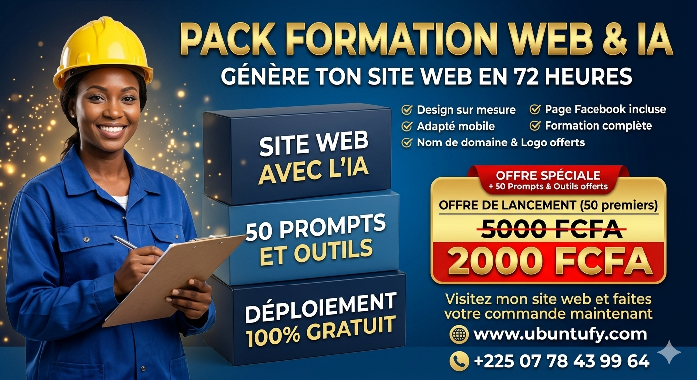 GÉNÈRE TON SITE WEB EN 72 HEURES : L'IA FAIT LE TRAVAIL POUR TOI !